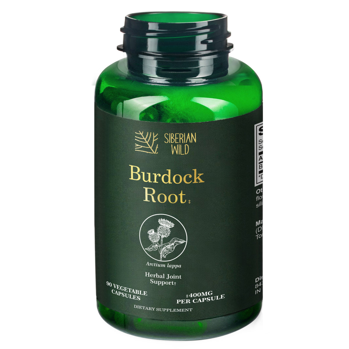 Siberian Wild Burdock Root Capsules – 1200mg