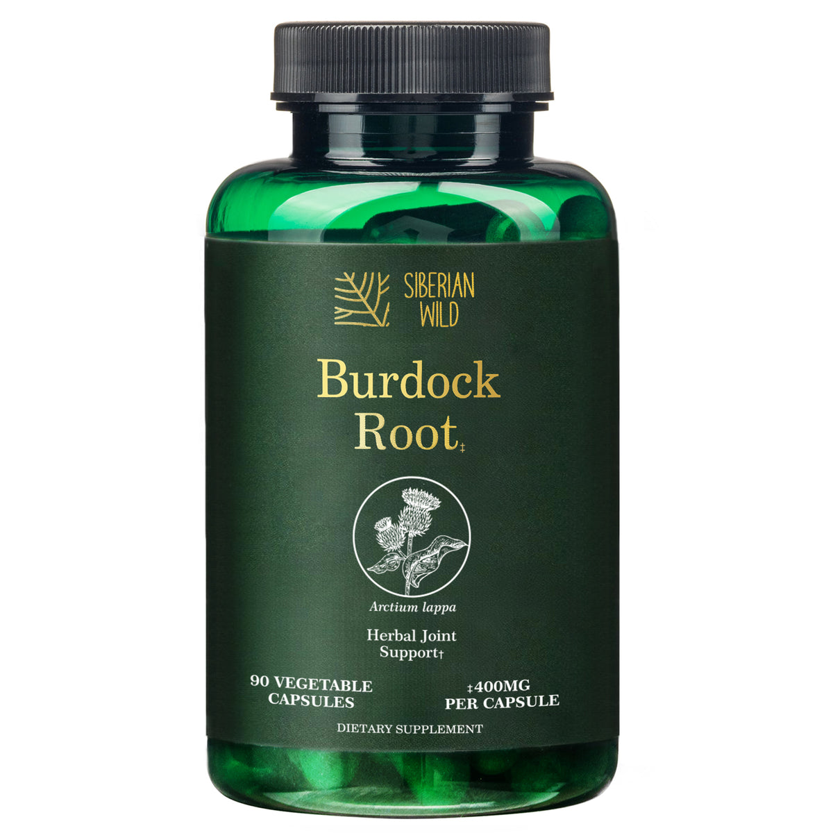 Siberian Wild Burdock Root Capsules – 1200mg