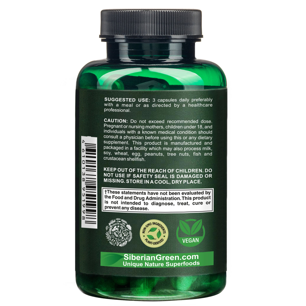 Siberian Wild Burdock Root Capsules – 1200mg
