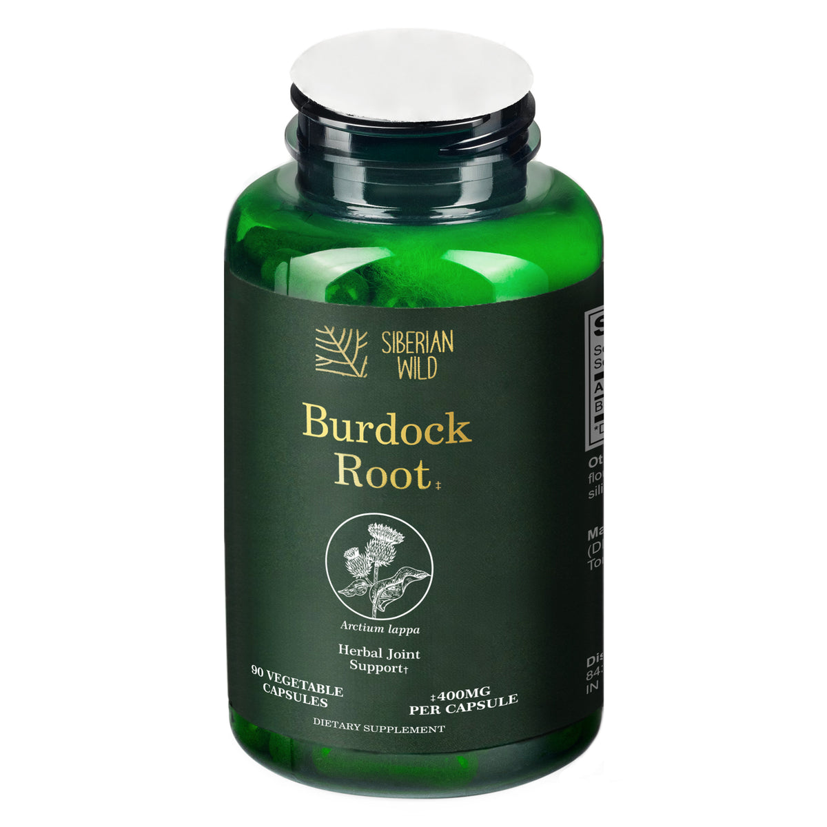 Siberian Wild Burdock Root Capsules – 1200mg