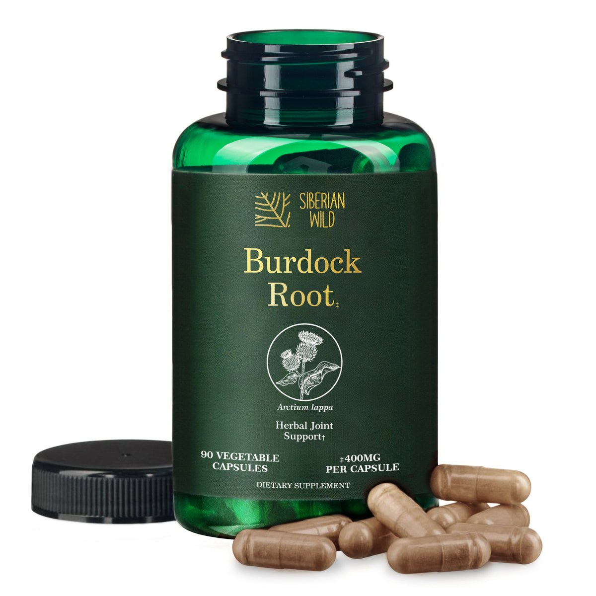 Siberian Wild Burdock Root Capsules – 1200mg