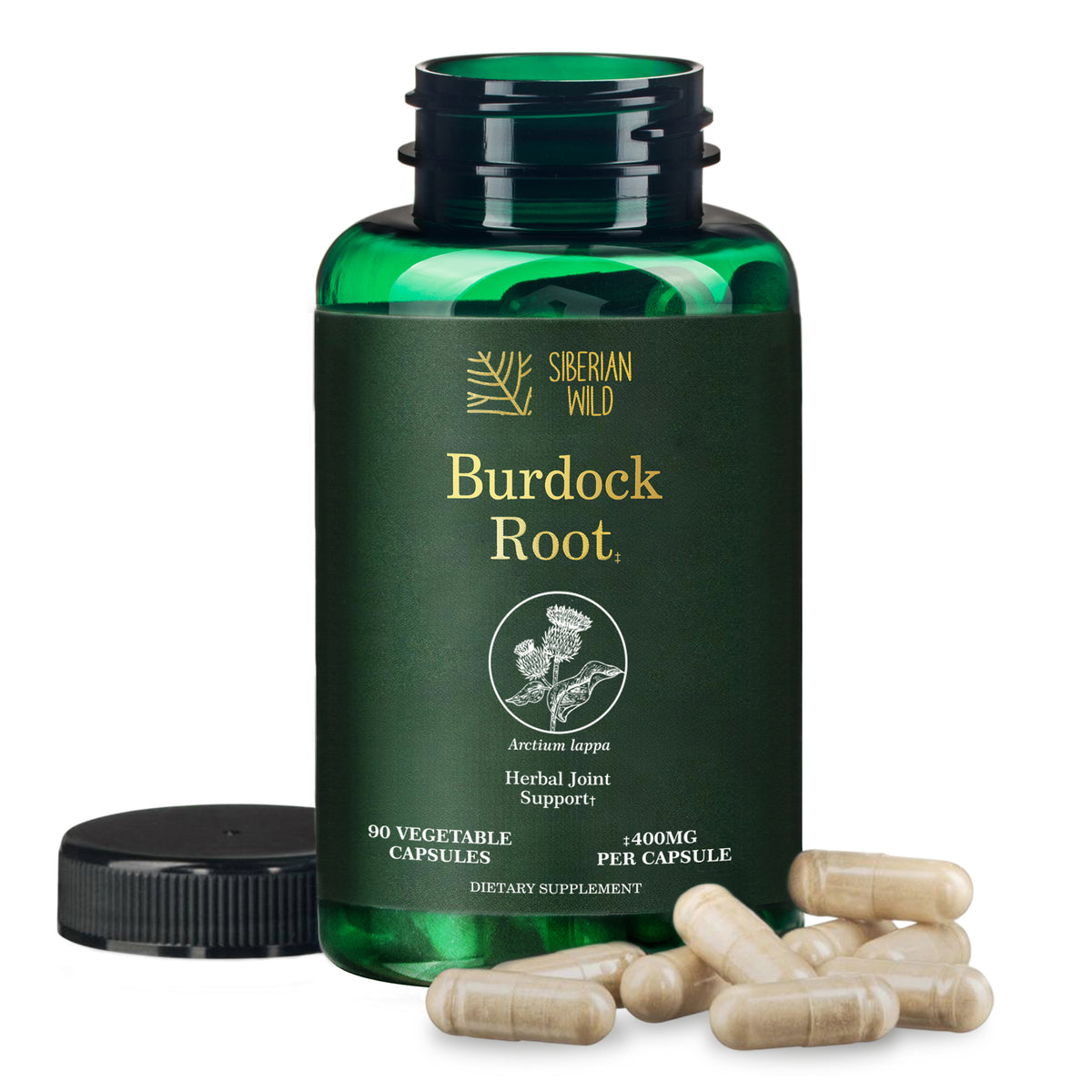Siberian Wild Burdock Root Capsules – 1200mg