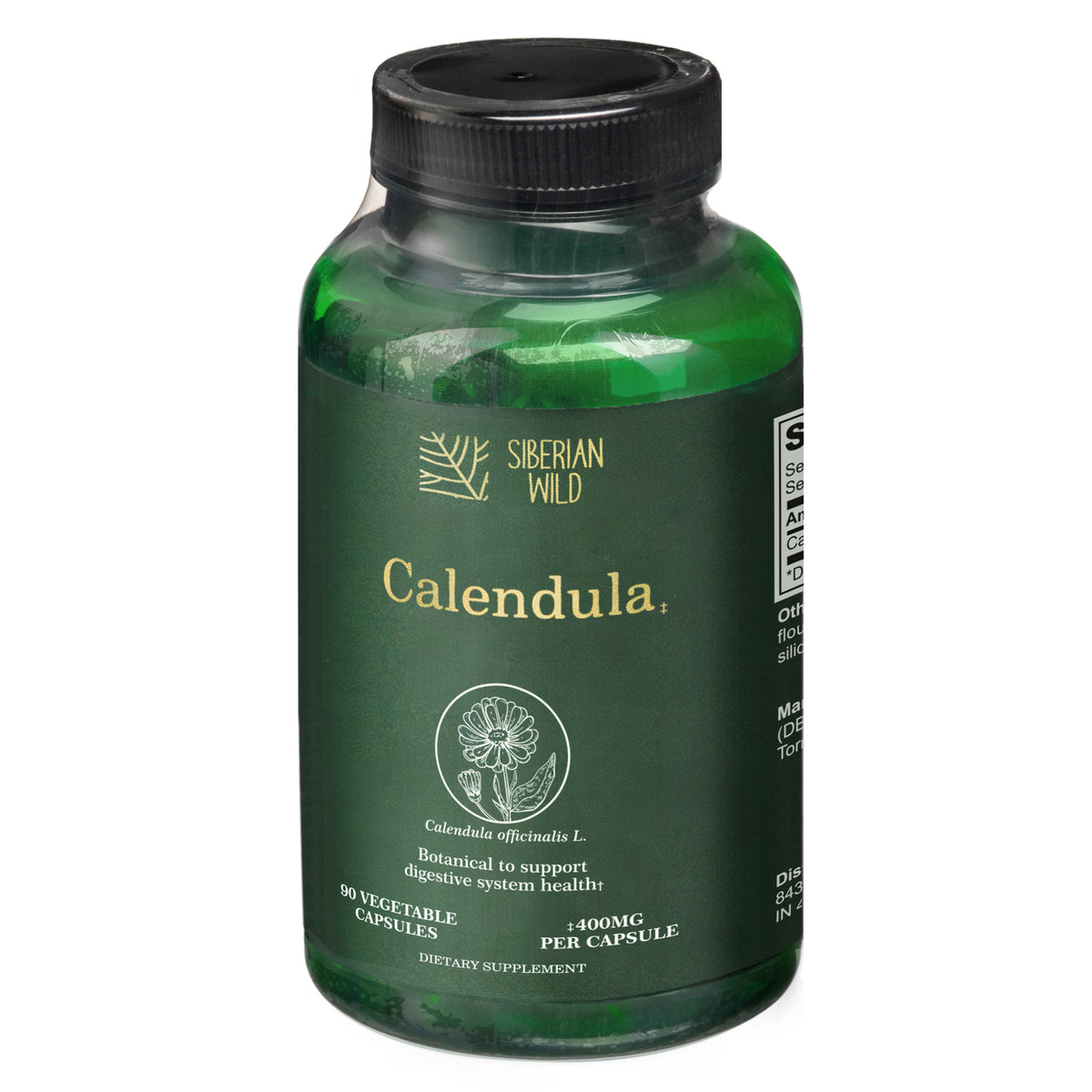 Siberian Wild Calendula Capsules – 1800mg – 90 Vegan Capsules