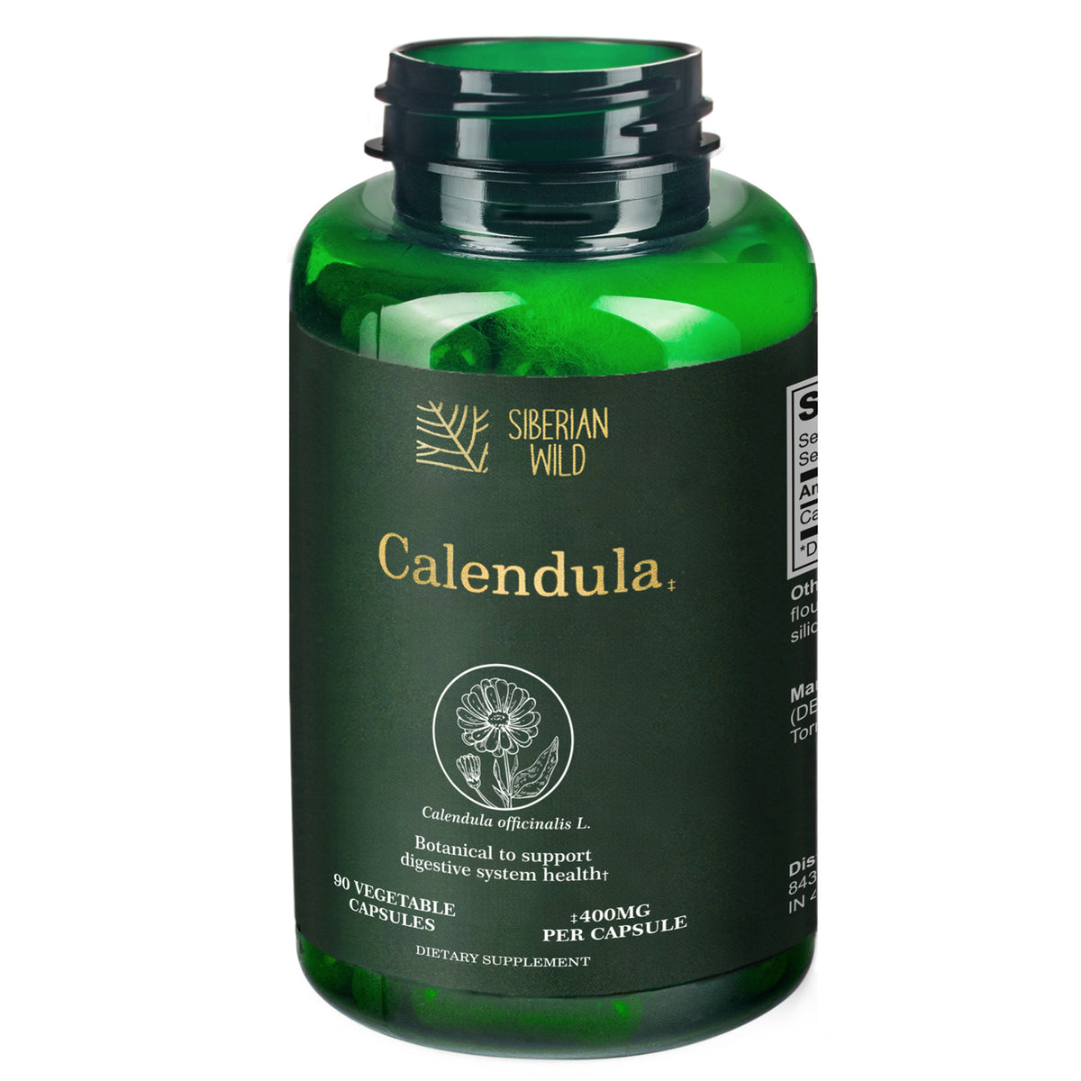Siberian Wild Calendula Capsules – 1800mg – 90 Vegan Capsules