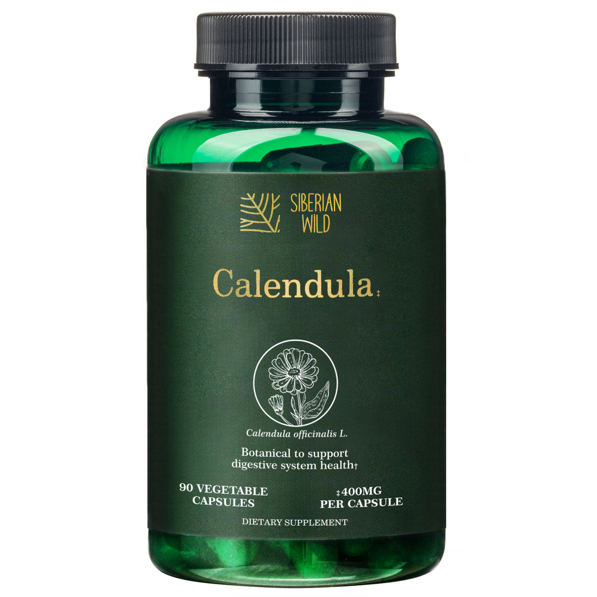 Siberian Wild Calendula Capsules – 1800mg – 90 Vegan Capsules