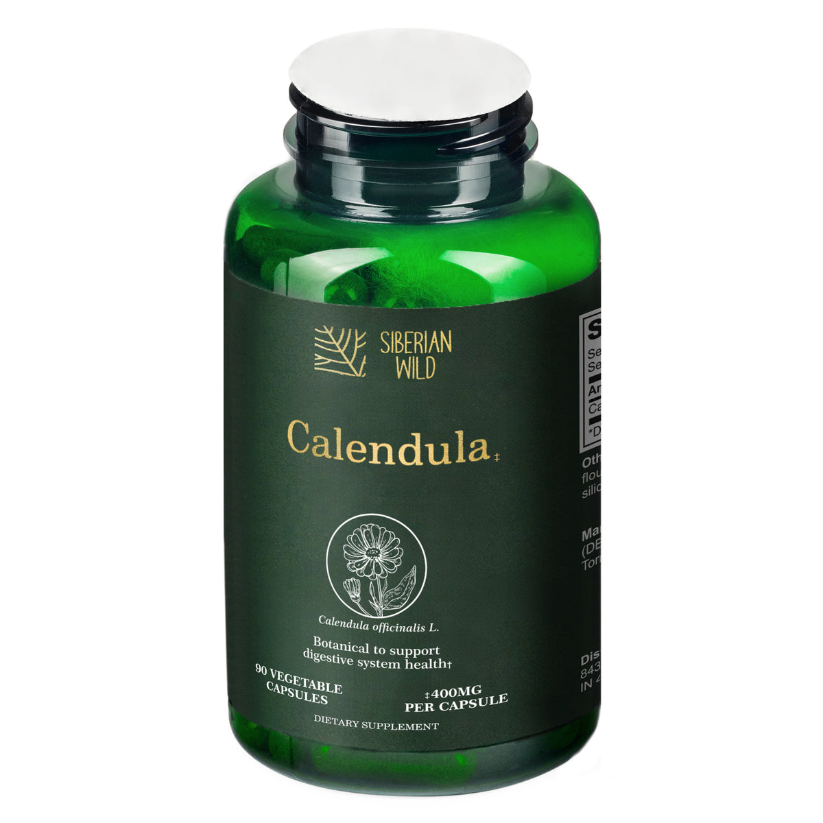 Siberian Wild Calendula Capsules – 1800mg – 90 Vegan Capsules