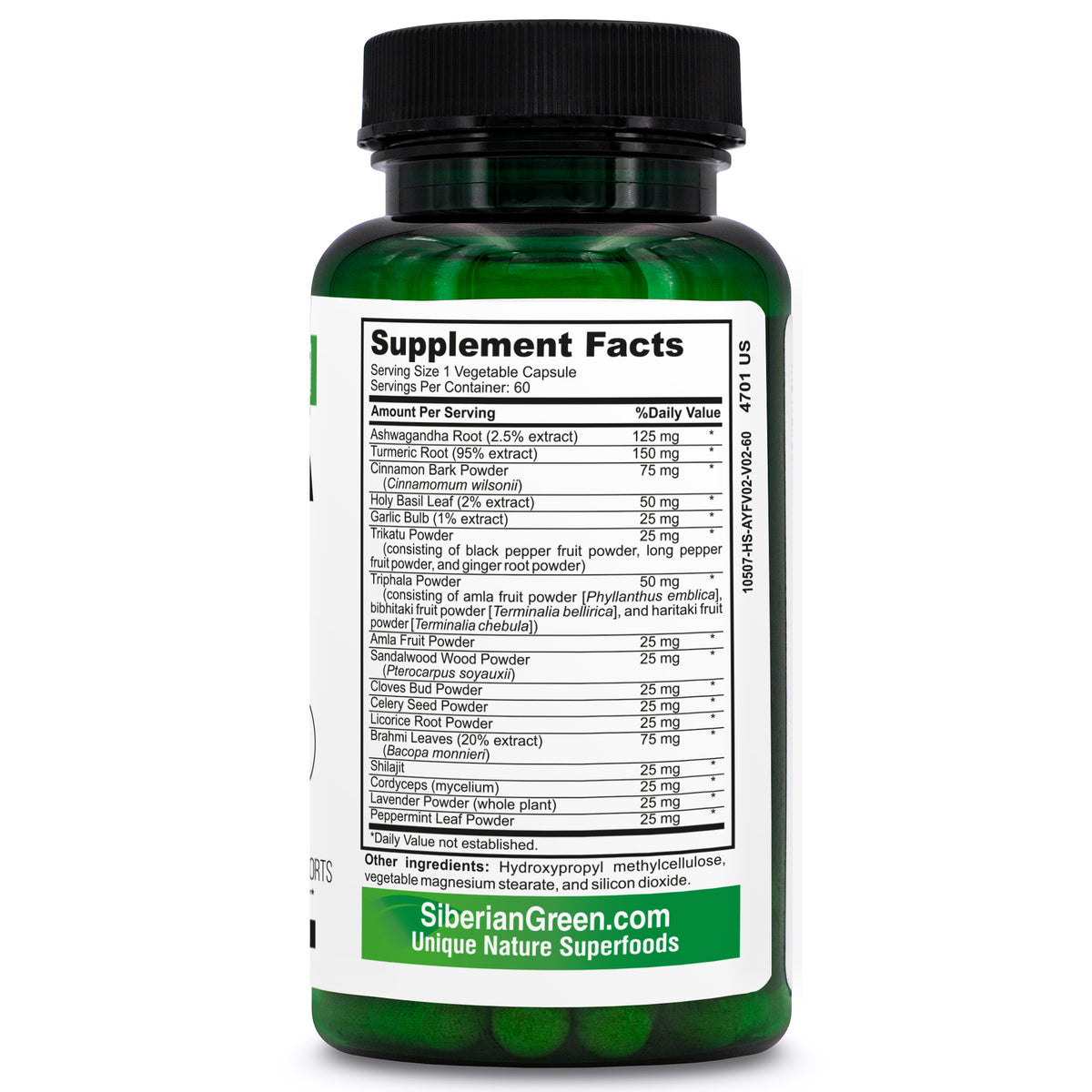 Shilajit and Ashwagandha Complex – 60 Capsules for Relieving Stress and Increasing Strength and Energy