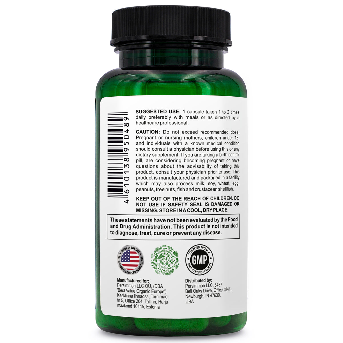 Siberian Green Herbal Kidney Detox 60 Capsules – Cranberry Birch Juniper Traditional Siberian Formula