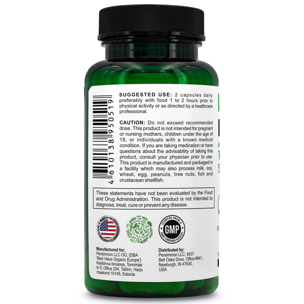 Siberian Green Rasputin Herbs with Maca Root Complex 60 Caps