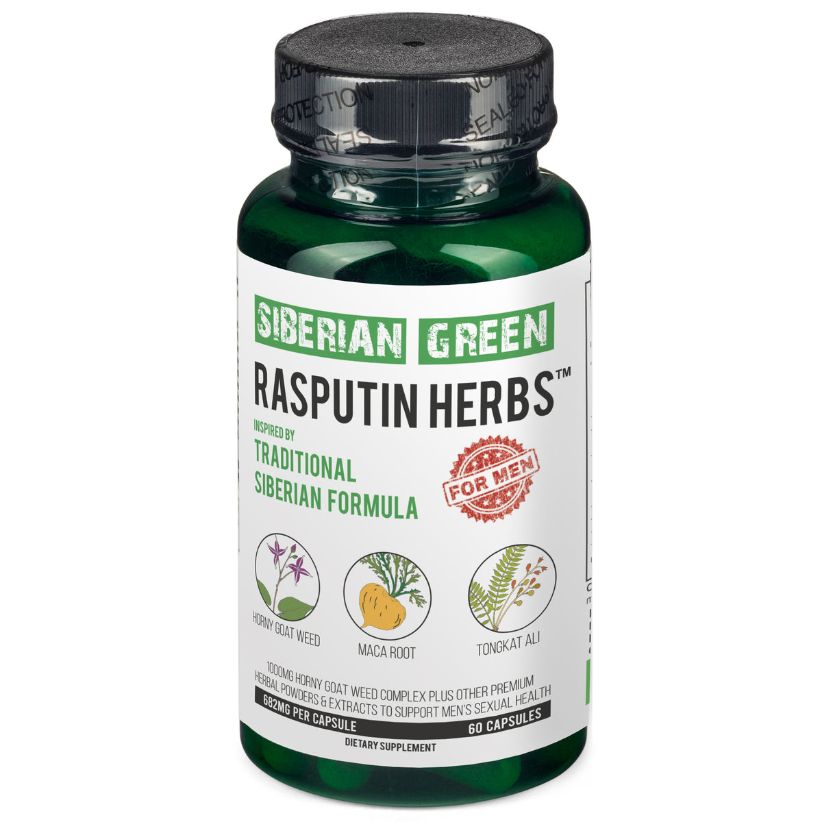 Siberian Green Rasputin Herbs with Maca Root Complex 60 Caps
