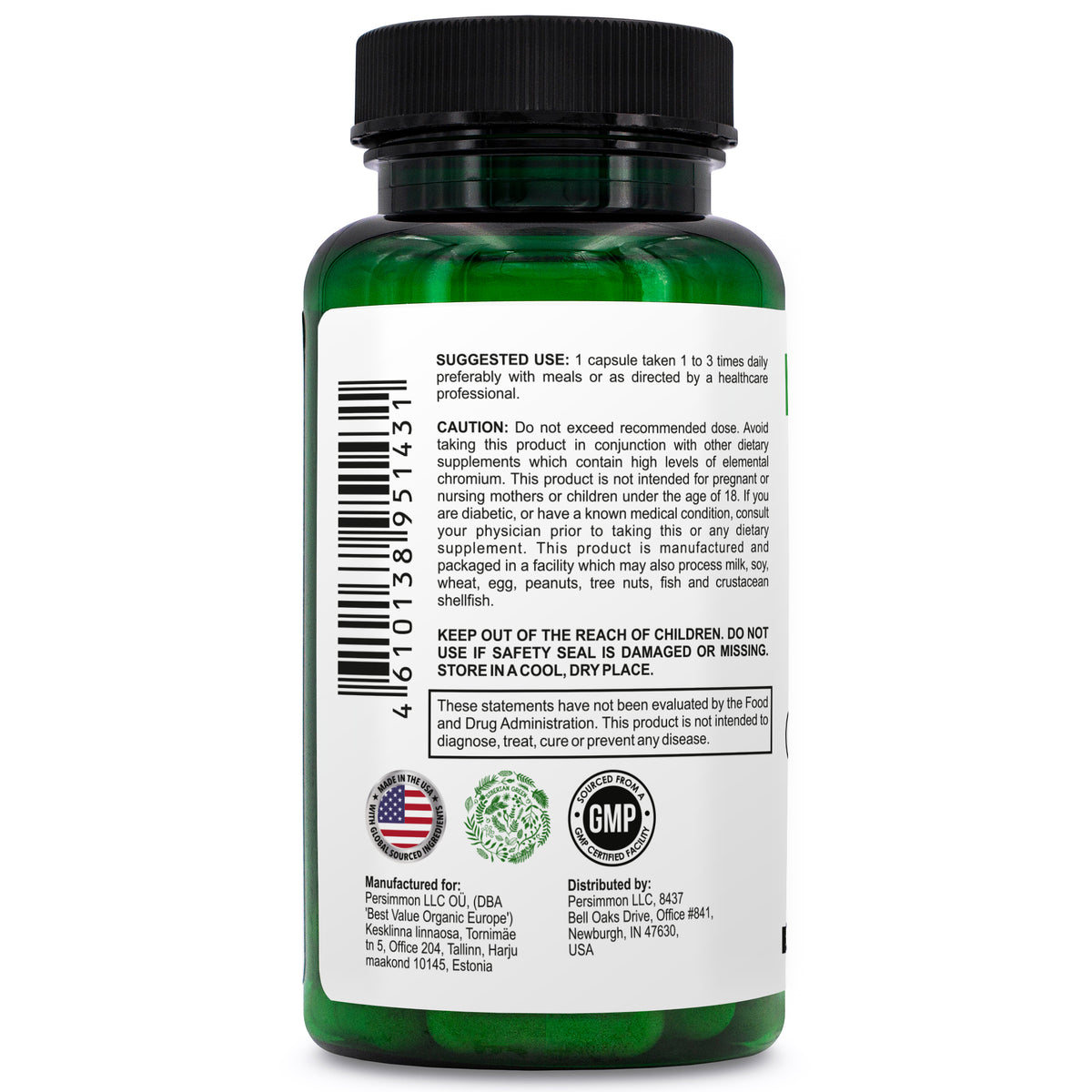 Siberian Green Blood Sugar Herbal Support - Yarrow Guggul Licorice - 60 Capsules - Traditional Siberian Formula