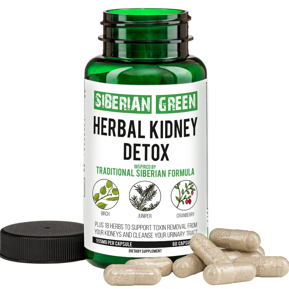 Siberian Green Blood Sugar Herbal Support - Yarrow Guggul Licorice - 60 Capsules - Traditional Siberian Formula