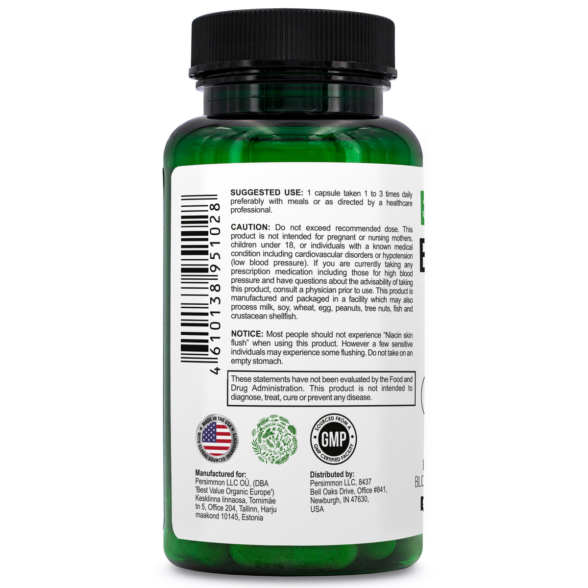 Best Hawthorn Supplement for High Blood Pressure: 60 tabs