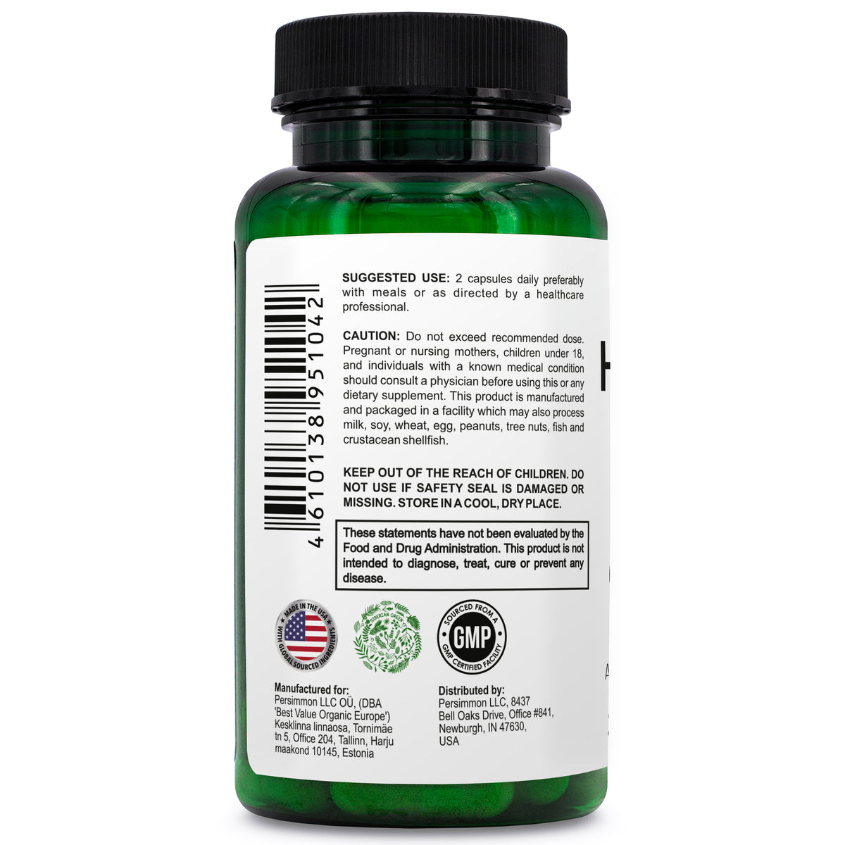 Siberian Green Herbal Prostate Detox 60 Capsules – Saw Palmetto Burdock Pumpkin Traditional Siberian Formula