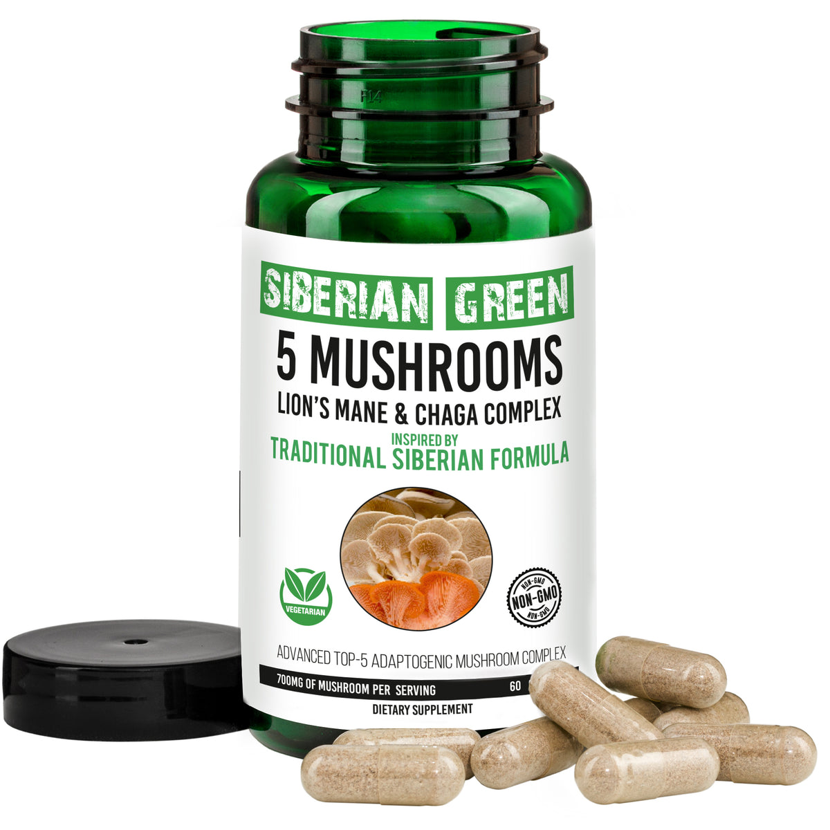 Siberian Green Herbal Prostate Detox 60 Capsules – Saw Palmetto Burdock Pumpkin Traditional Siberian Formula