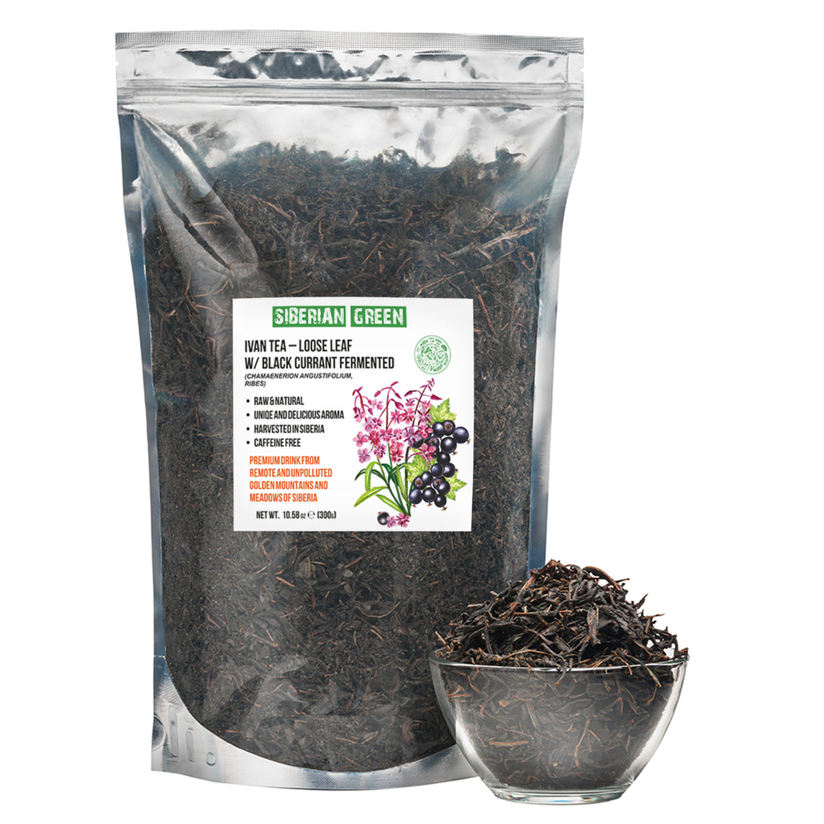 Ivan Tea Loose Leaf with Black Currant – Fermented Herbal Tea