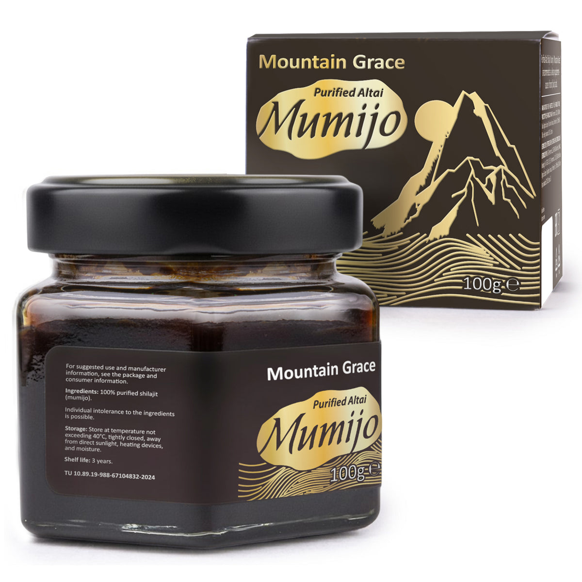 Premium Siberian Shilajit Resin – 100g | 100% Natural Altai Mumiyo