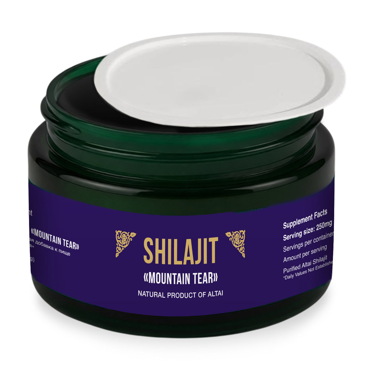 Siberian Green Pure Shilajit Resin "Mountain Tear" – 120g