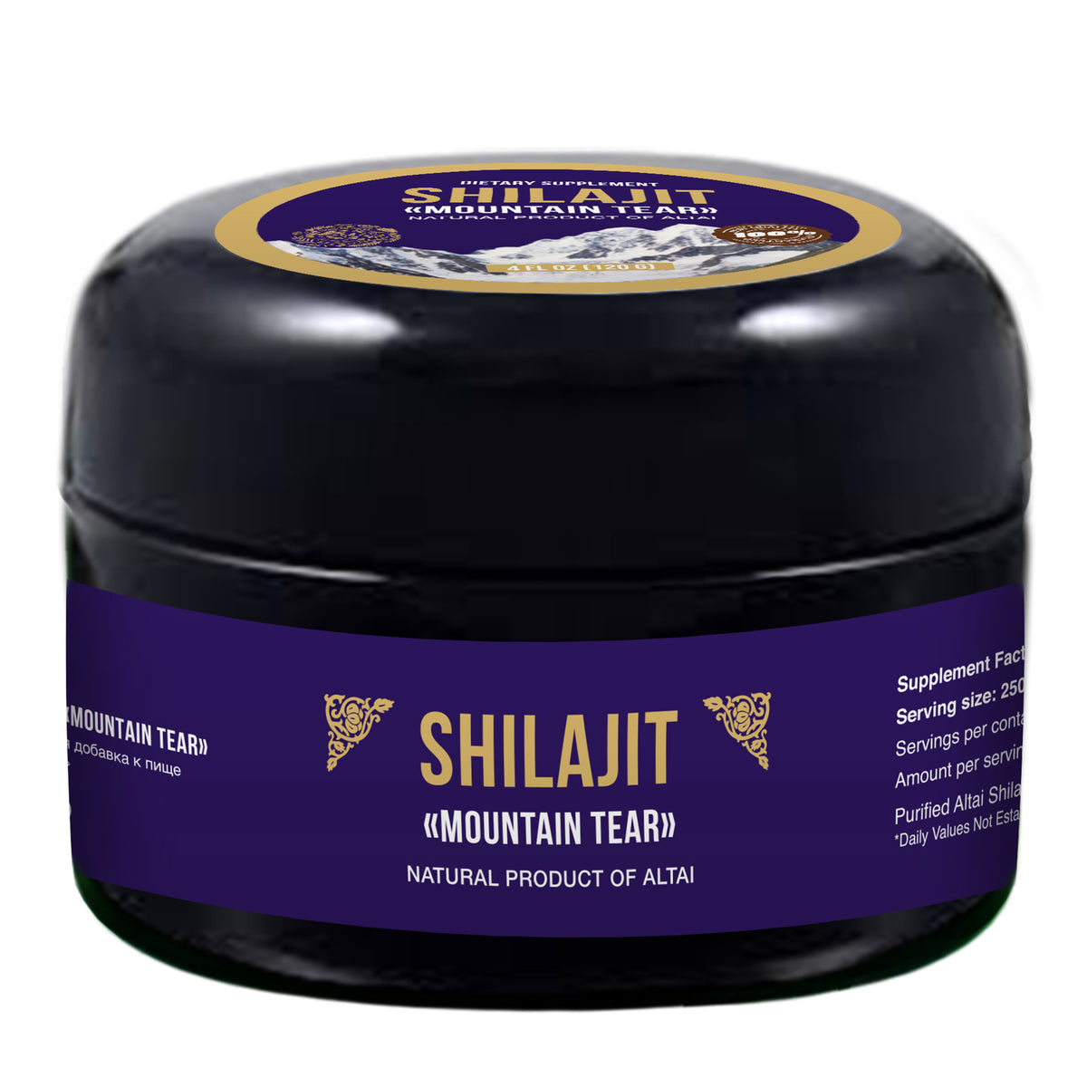 Siberian Green Pure Shilajit Resin "Mountain Tear" – 120g