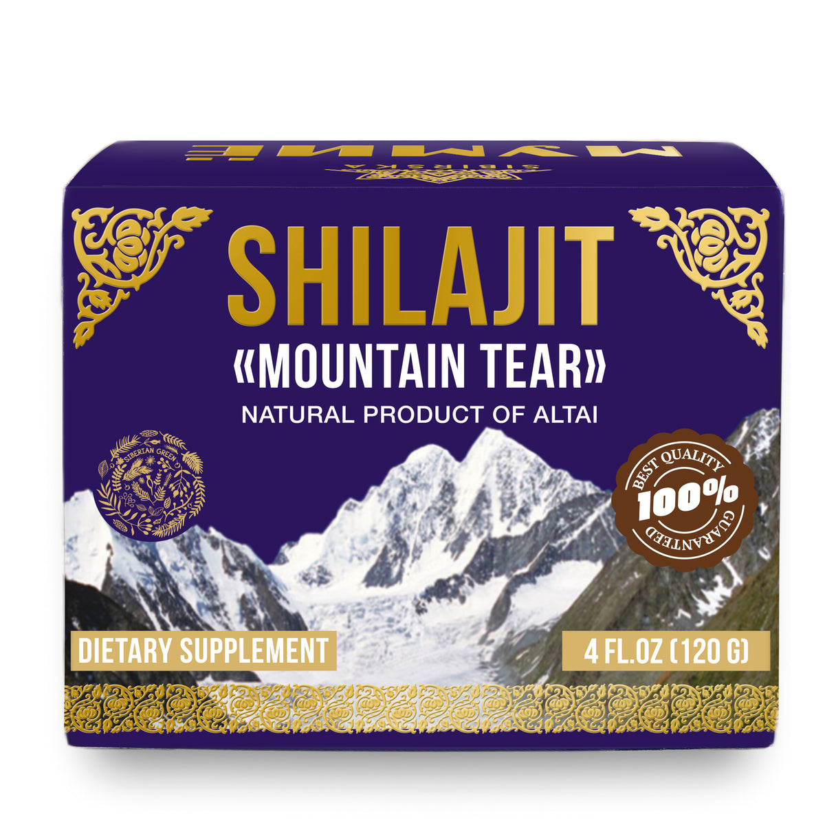 Siberian Green Pure Shilajit Resin "Mountain Tear" – 120g