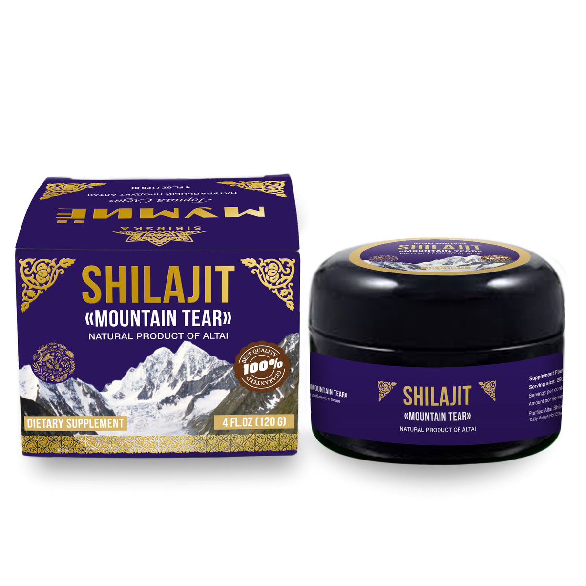 Siberian Green Pure Shilajit Resin "Mountain Tear" – 120g