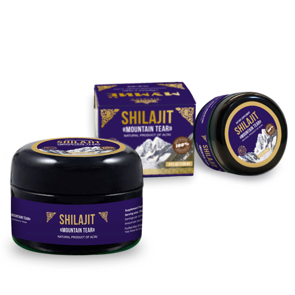Siberian Green Pure Shilajit Resin "Mountain Tear" – 120g