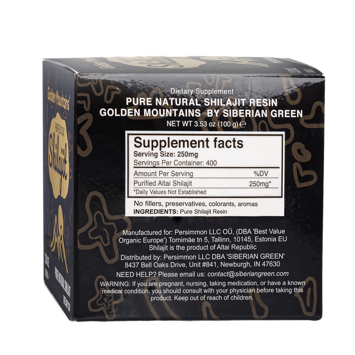 Golden Mountain Shilajit Resin – Pure Altai Shilajit 100g for Australia