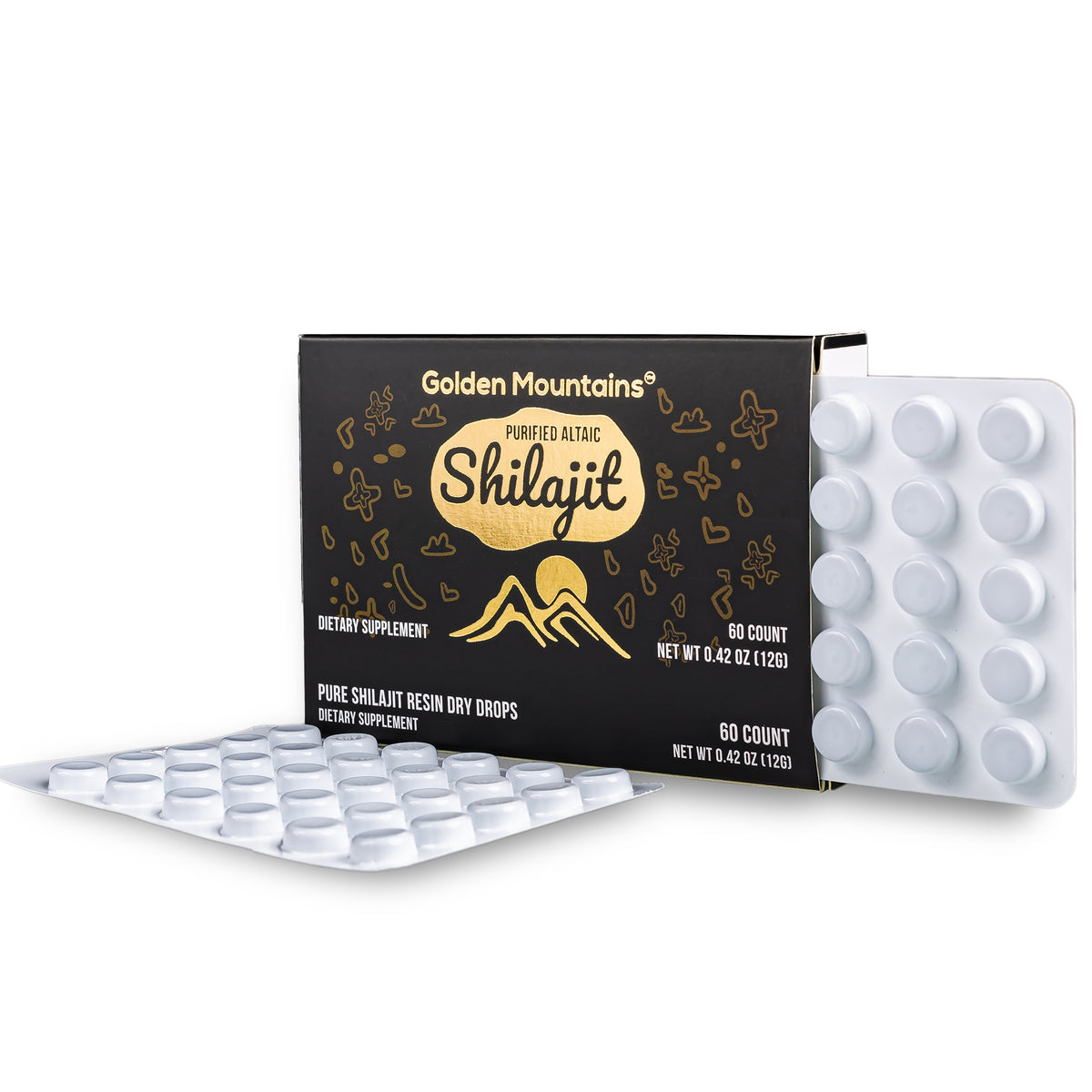 Siberian Green Shilajit – Premium Golden Mountains Shilajit Dry Drops