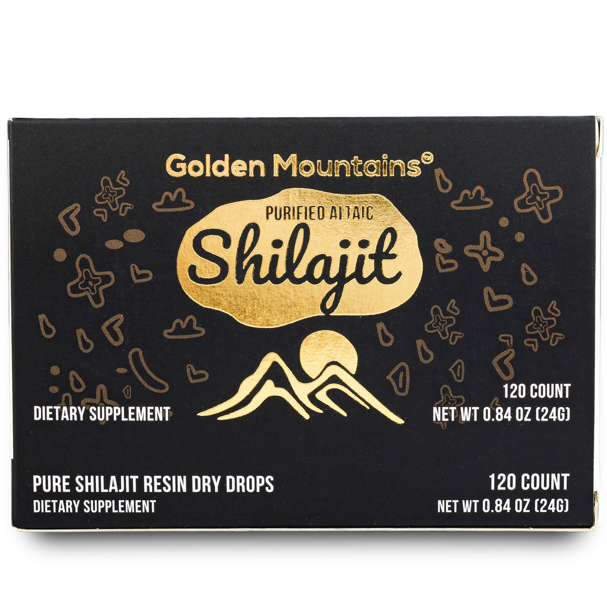 Shilajit 120 Dry Drops Altai "Golden Mountains" Siberian Green