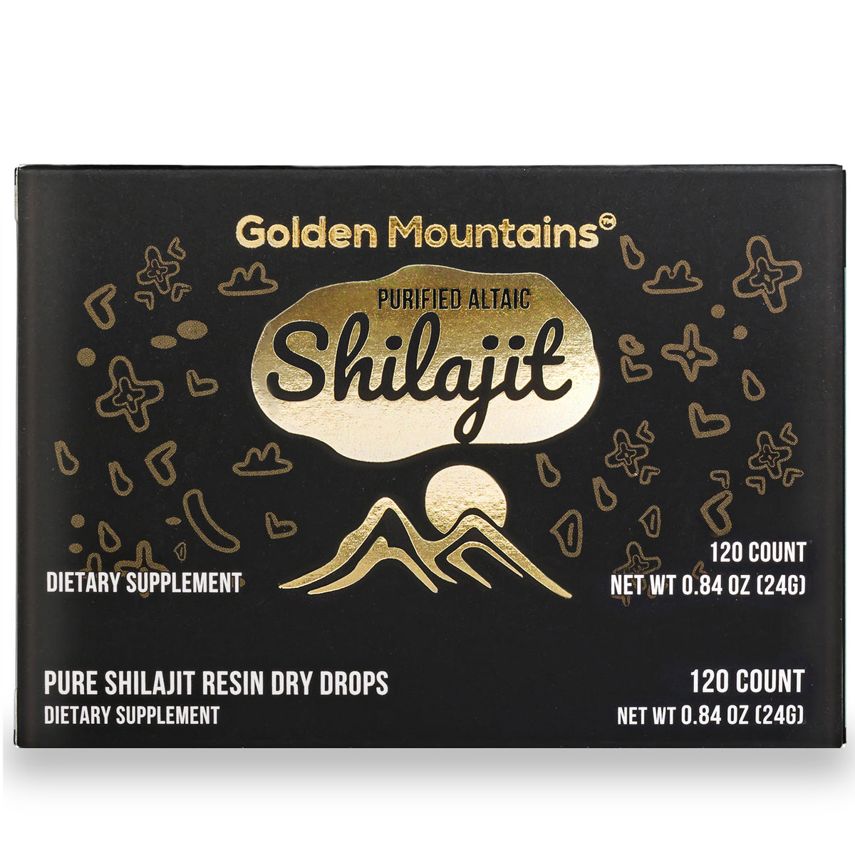 Shilajit 120 Dry Drops Altai "Golden Mountains" Siberian Green