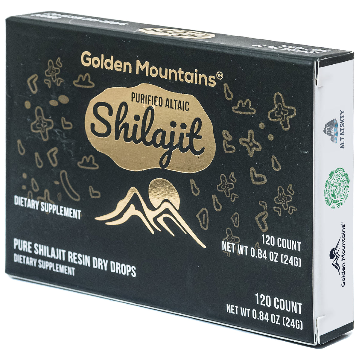 Shilajit 120 Dry Drops Altai "Golden Mountains" Siberian Green