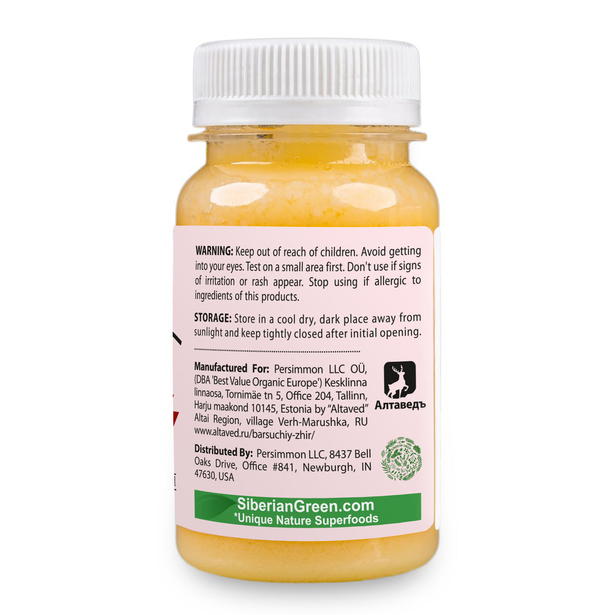 Siberian Badger Fat Warming Gel-Cream – 100ml with Eucalyptus, Mint & Red Pepper