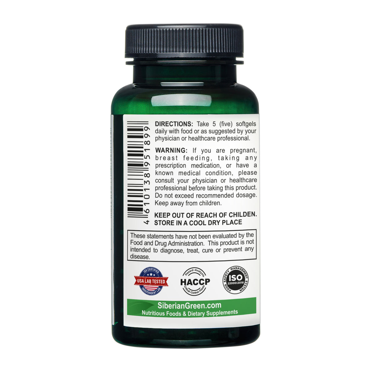 Siberian Green Hawthorn Seed Oil Capsules – 200 Softgels