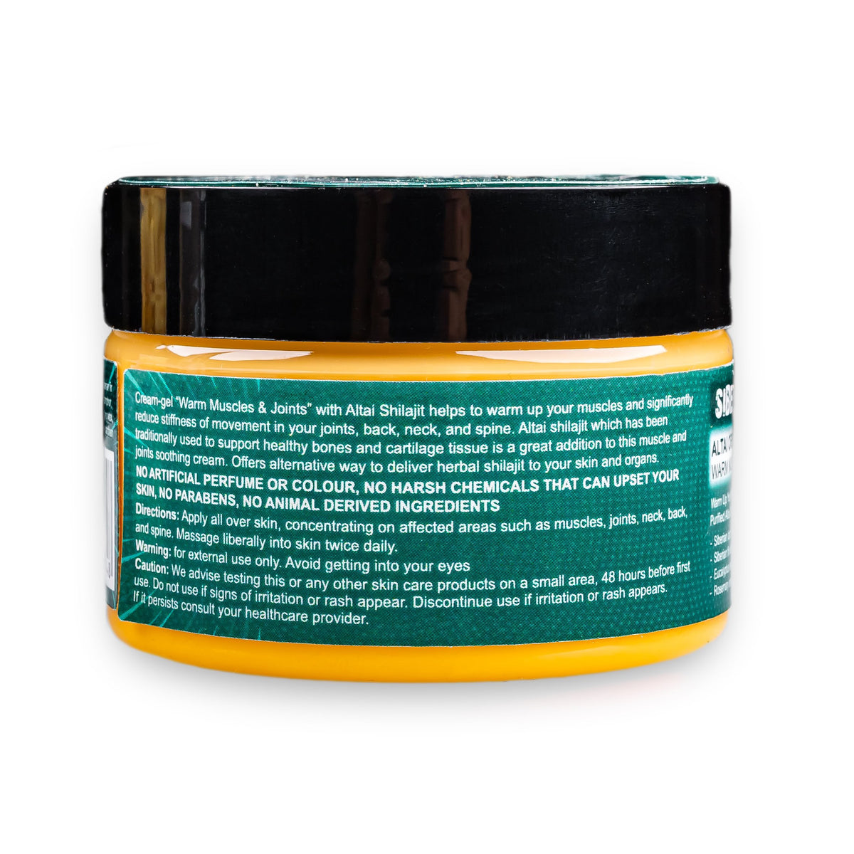 Altai Cream-Gel “Warm Muscles &amp; Joints” with Shilajit Pine Nut Essential Oils Resin and Herbs